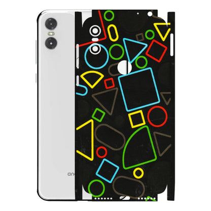 Motorola Phone Skins (All Models) - Black Shapes - 3D Embossed Finish (L-131) Motorola Moto One