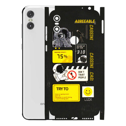 Motorola Phone Skins (All Models) - Black Cassini - 3D Embossed Finish (L-161) Motorola Moto One
