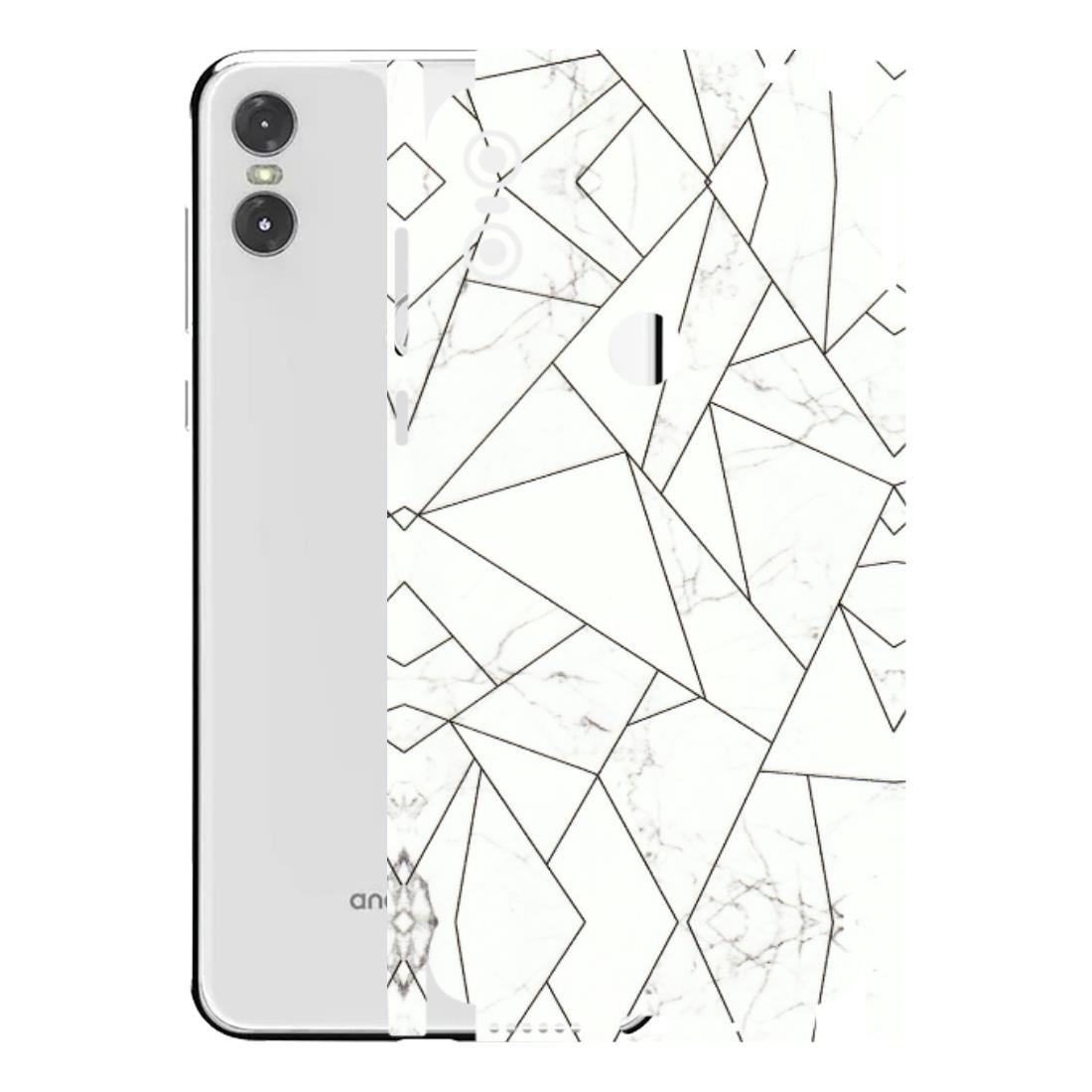 Motorola Phone Skins (All Models) - Luxury White Marble Effect - 3D Embossed Finish (L-168) Motorola Moto One