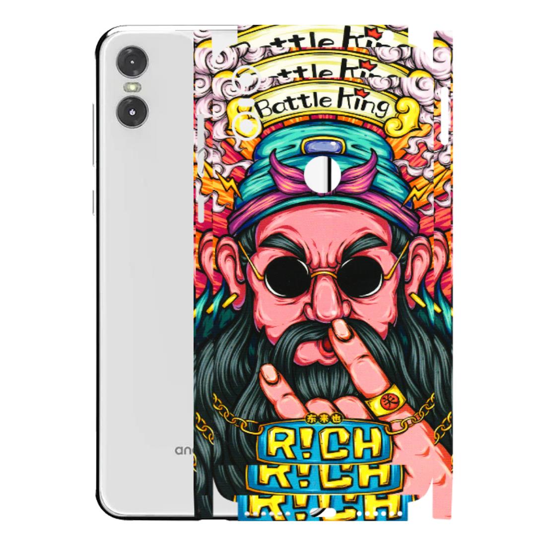 Motorola Phone Skins (All Models) - Battle King Dude Face - 3D Embossed Finish (L-178) Motorola Moto One