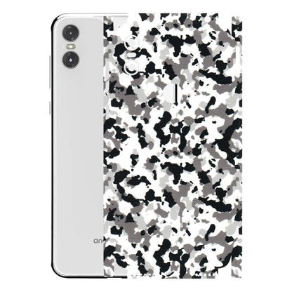 Motorola Phone Skins (All Models) - White Black Camouflage - 3D Embossed Finish (L-18) Motorola Moto One