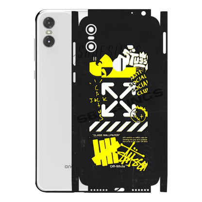 Motorola Phone Skins (All Models) - Anti Social Graffiti - 3D Embossed Finish (L-198) Motorola Moto One