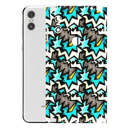 Motorola Phone Skins (All Models) - Funky Zig Zag - 3D Embossed Finish (L-223) Motorola Moto One