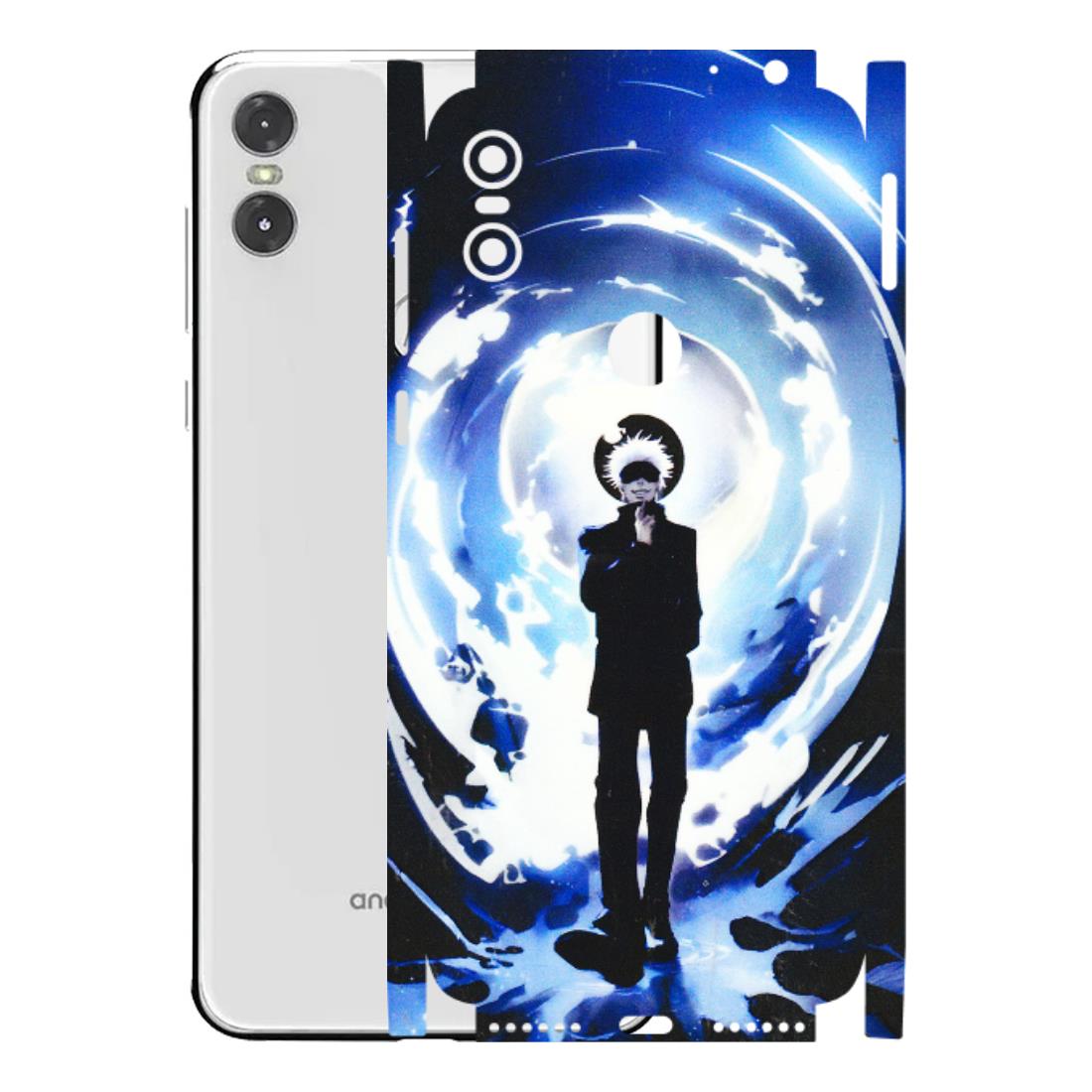 Motorola Phone Skins (All Models) - Satoru Gojo Dark Blue - 3D Embossed Finish (L-235) Motorola Moto One