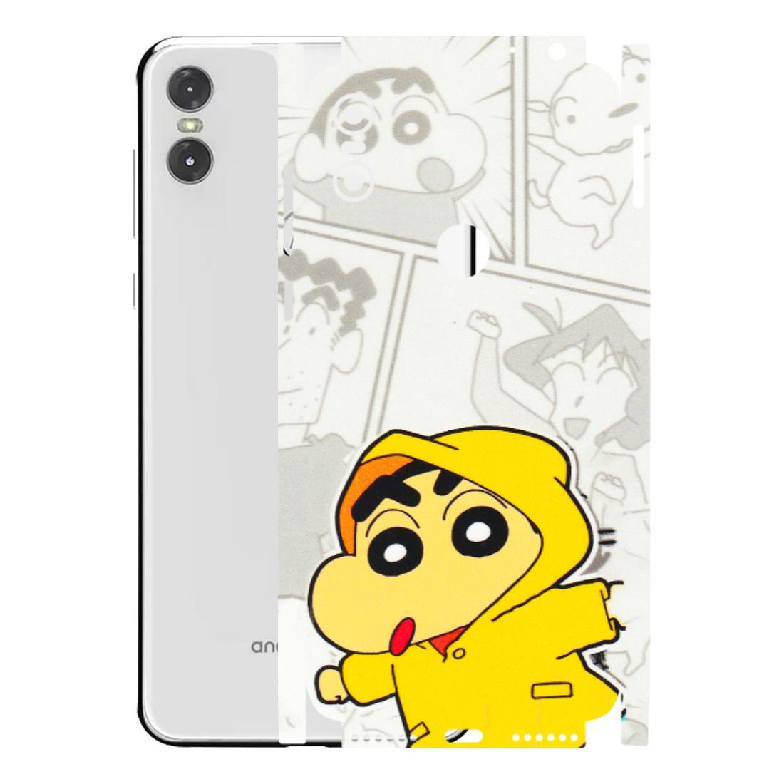Motorola Phone Skins (All Models) - Yellow Shinchan Comic - 3D Embossed Finish (L-246) Motorola Moto One