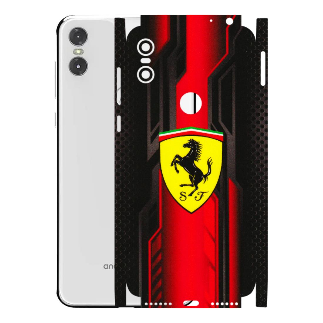 Motorola Phone Skins (All Models) - Black Ferrari Logo - 3D Embossed Finish (L-253) Motorola Moto One