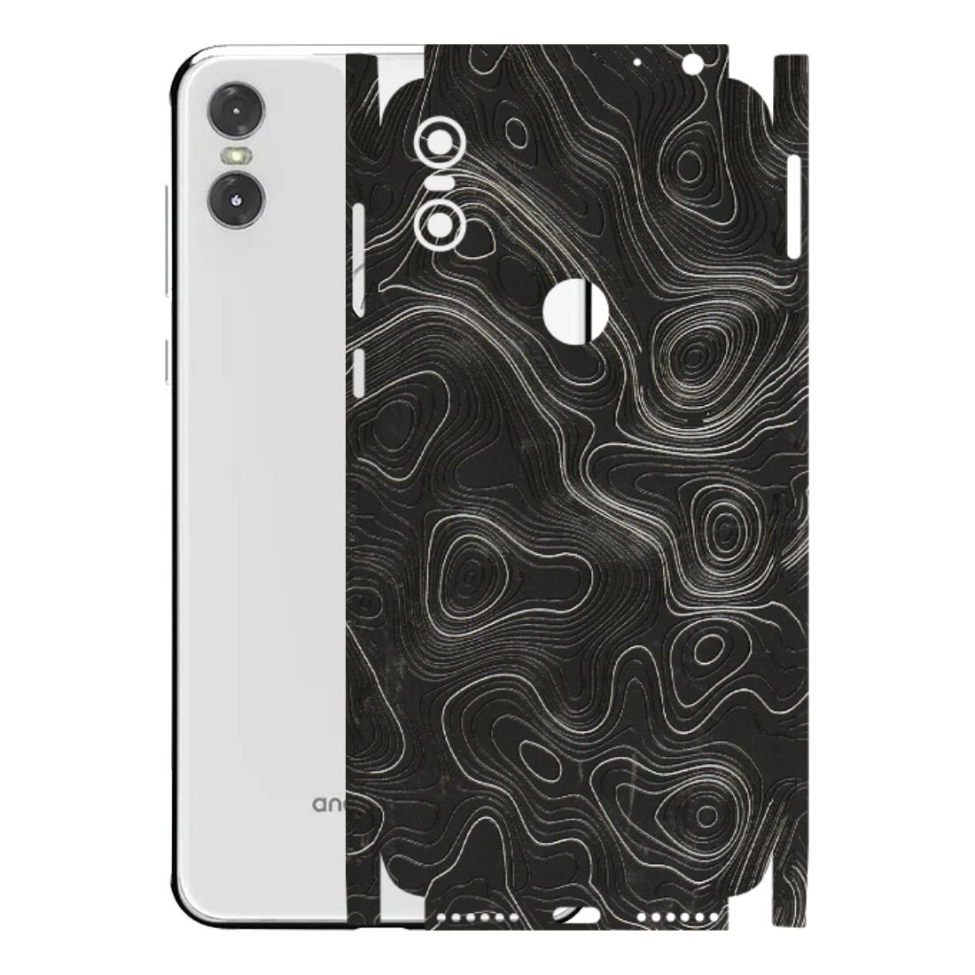 Motorola Phone Skins (All Models) - Abstract White Line Map - 3D Embossed Finish (L-269) Motorola Moto One