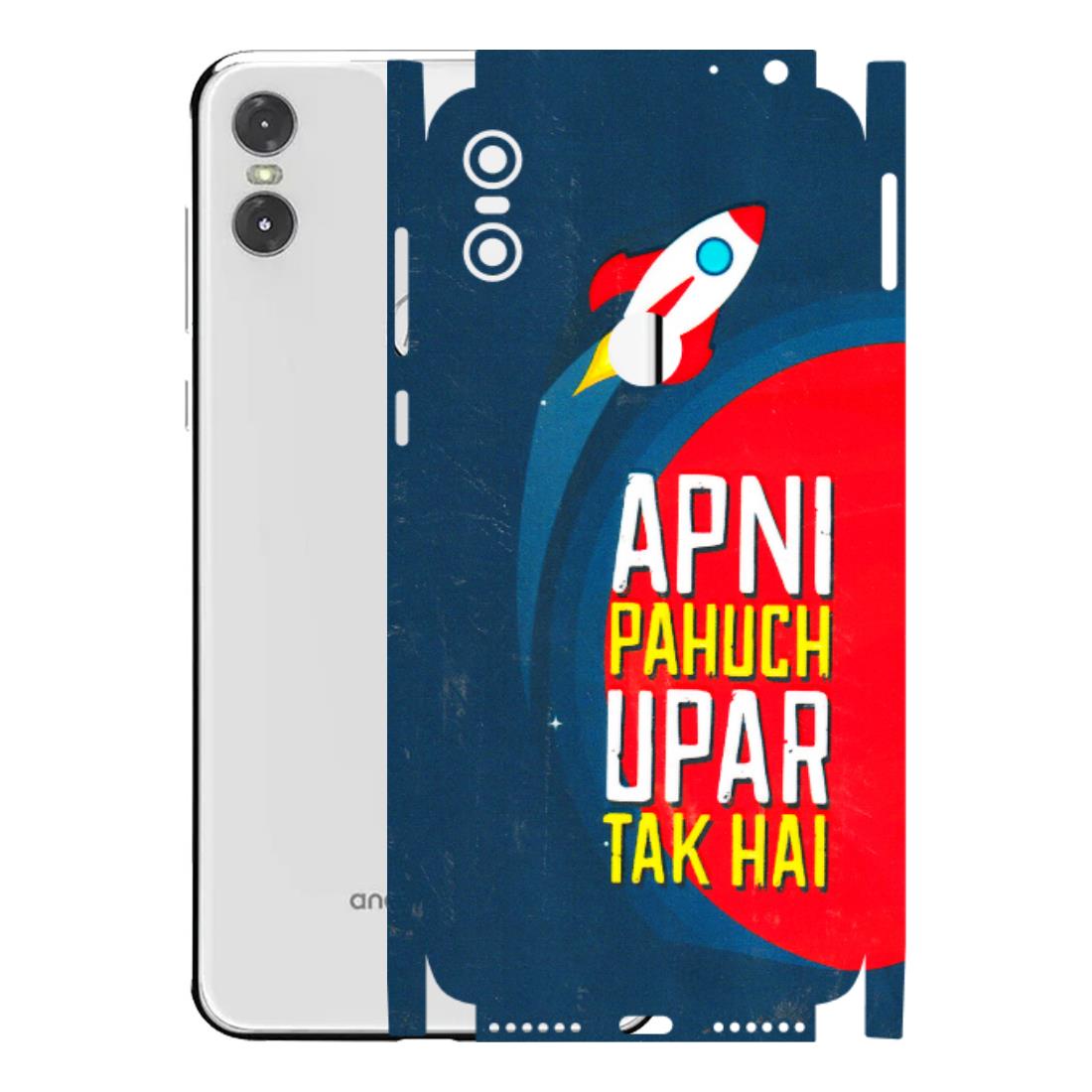 Motorola Phone Skins (All Models) - Apni Pahuch Upar Tak Hai - 3D Embossed Finish (L-276) Motorola Moto One