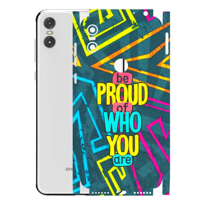Motorola Phone Skins (All Models) - Be Proud Of Who You Are - 3D Embossed Finish (L-277) Motorola Moto One