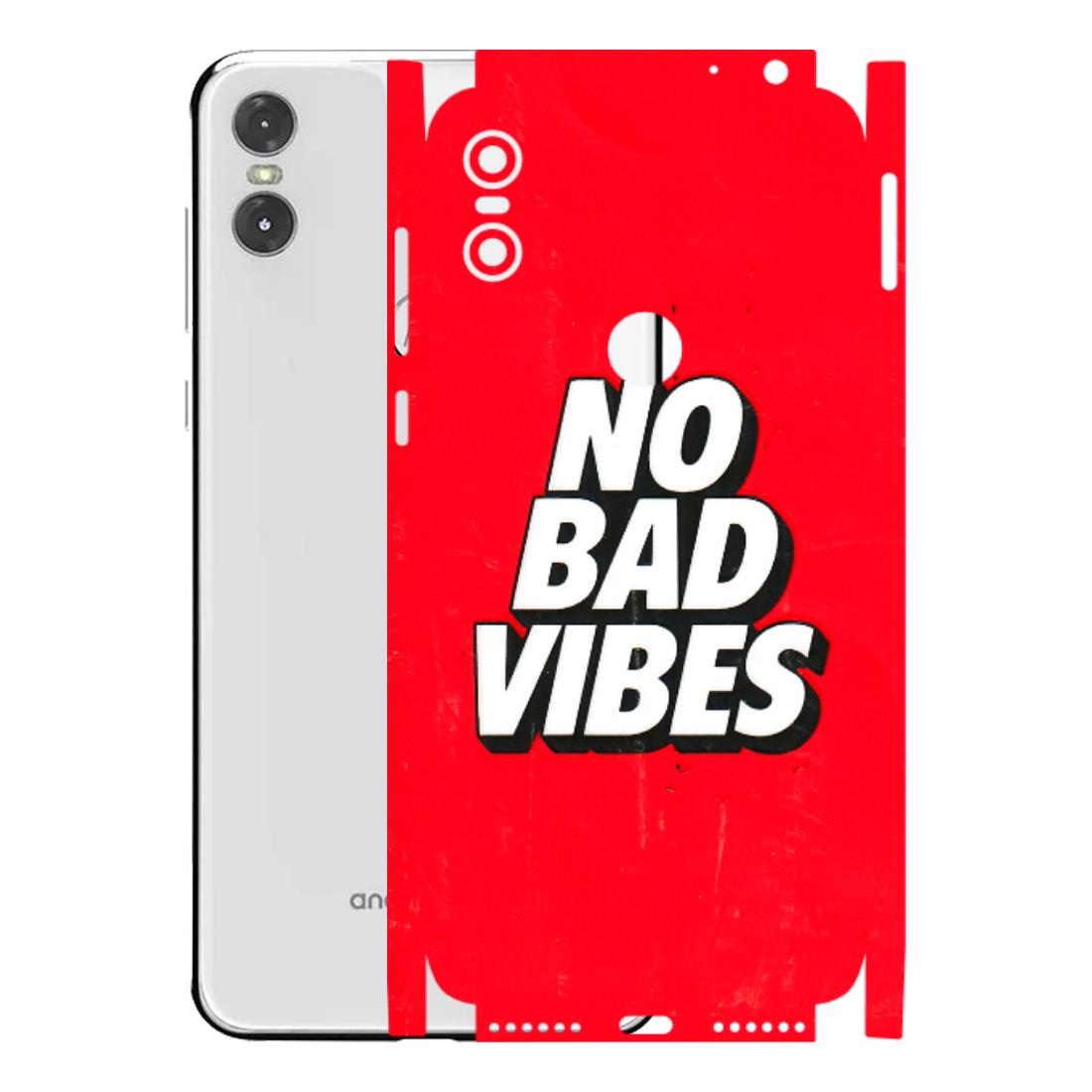 Motorola Phone Skins (All Models) - No Bad Vibes - 3D Embossed Finish (L-280) Motorola Moto One