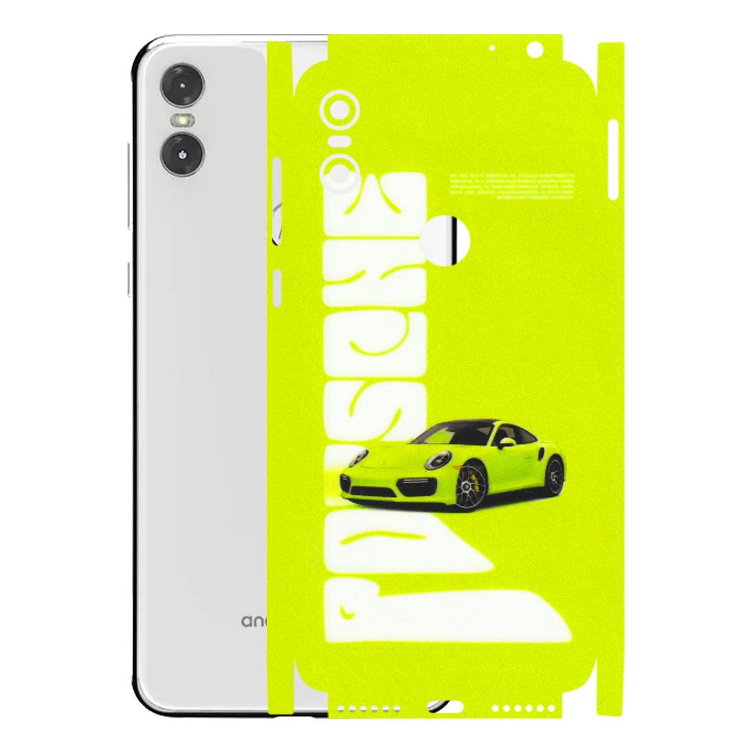 Motorola Phone Skins (All Models) - Lime Green Porche - 3D Embossed Finish (L-30) Motorola Moto One