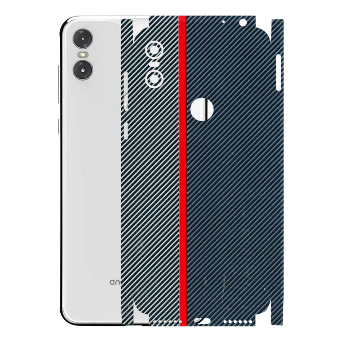 Motorola Phone Skins (All Models) - Blue Sober Lines - 3D Embossed Finish (L-305) Motorola Moto One
