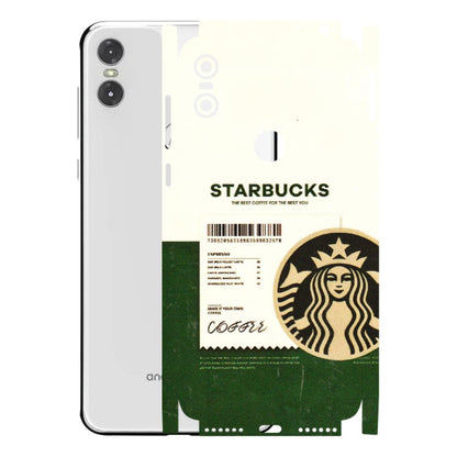 Motorola Phone Skins (All Models) - Starbucks Barcode - 3D Embossed Finish (L-308) Motorola Moto One