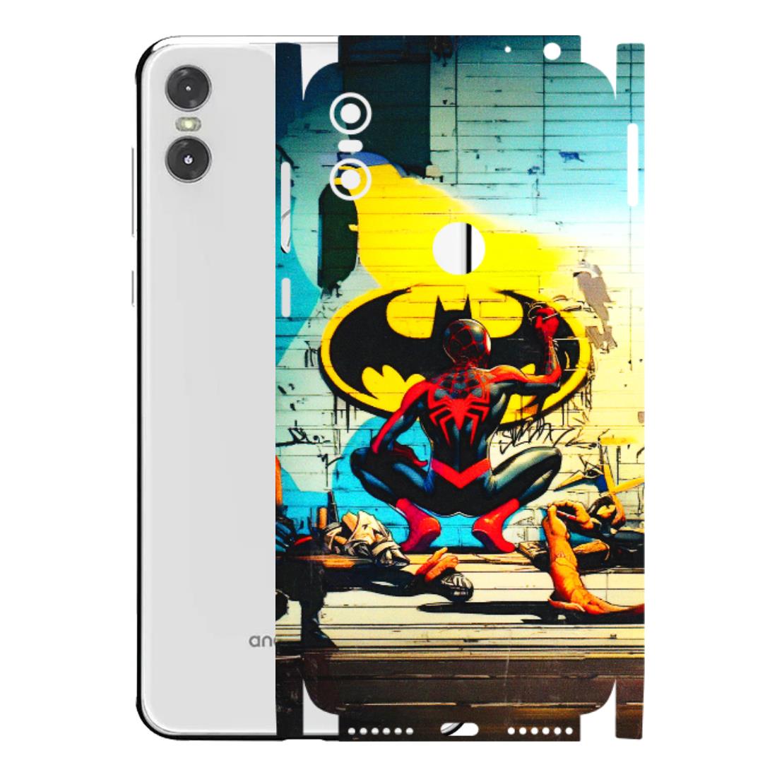 Motorola Phone Skins (All Models) - New Spiderman Bat Logo - 3D Embossed Finish (L-309) Motorola Moto One