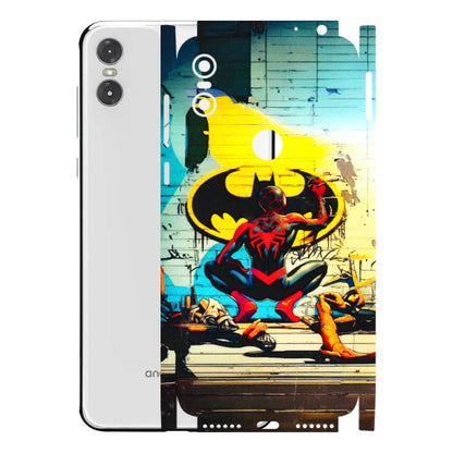 Motorola Phone Skins (All Models) - New Spiderman Bat Logo - 3D Embossed Finish (L-309) Motorola Moto One