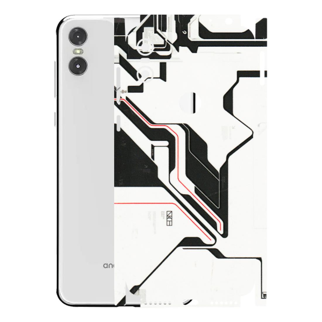 Motorola Phone Skins (All Models) - White Techy Logo - 3D Embossed Finish (L-312) Motorola Moto One