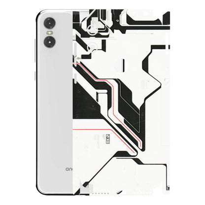 Motorola Phone Skins (All Models) - White Techy Logo - 3D Embossed Finish (L-312) Motorola Moto One