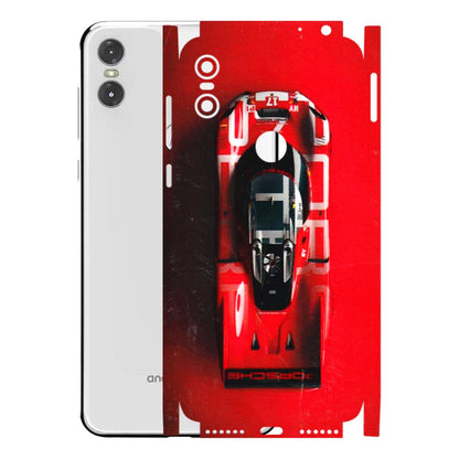 Motorola Phone Skins (All Models) - Red Porsche Car Logo - 3D Embossed Finish (L-315) Motorola Moto One