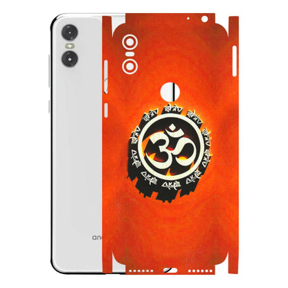 Motorola Phone Skins (All Models) - Aum Shiv Orange - 3D Embossed Finish (L-32) Motorola Moto One
