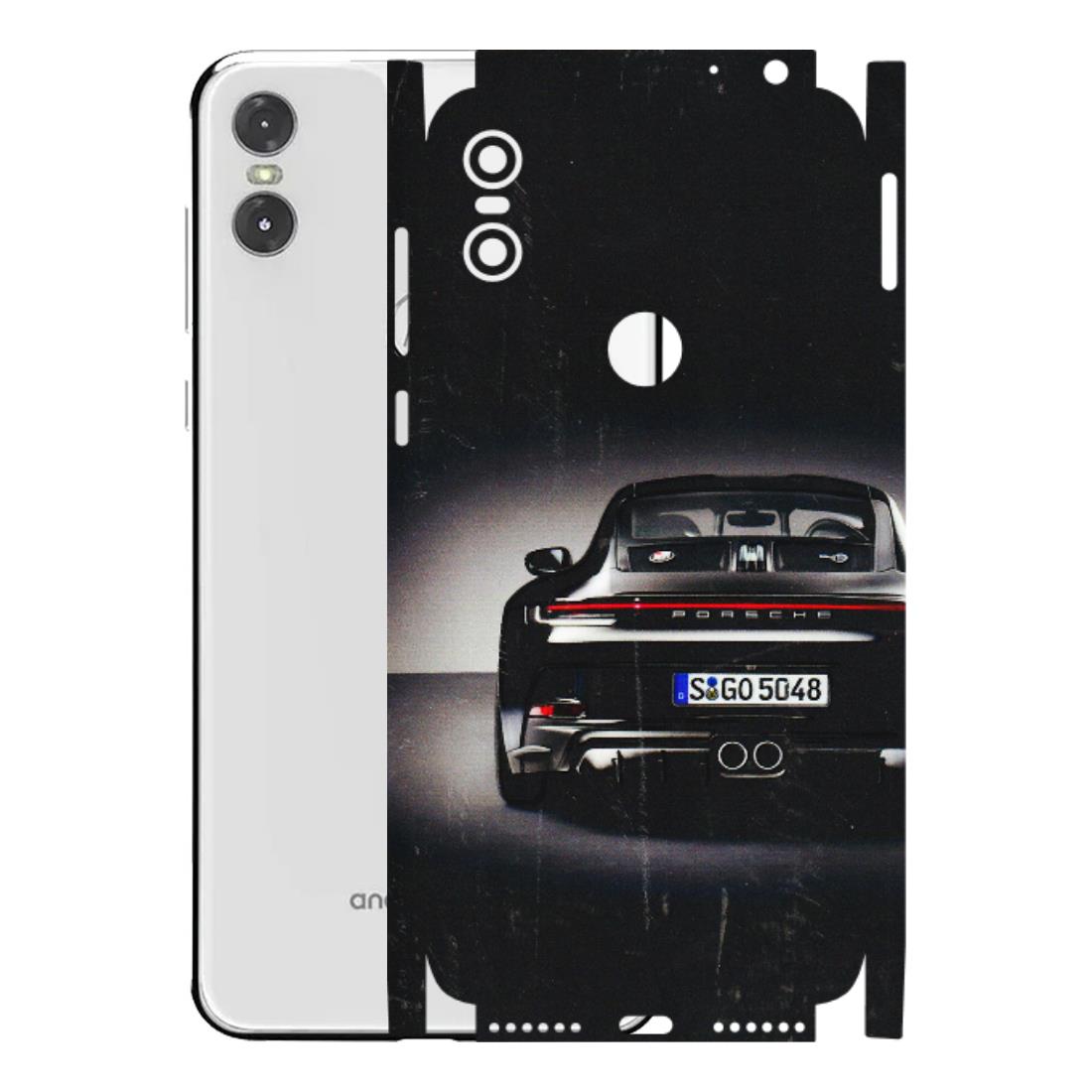 Motorola Phone Skins (All Models) - New Black Porsche GT3 - 3D Embossed Finish (L-327) Motorola Moto One