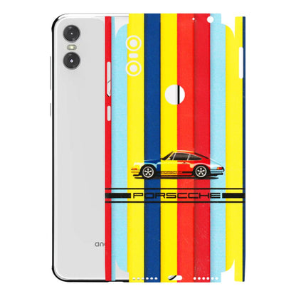 Motorola Phone Skins (All Models) - Multicolour Porche - 3D Embossed Finish (L-39) Motorola Moto One