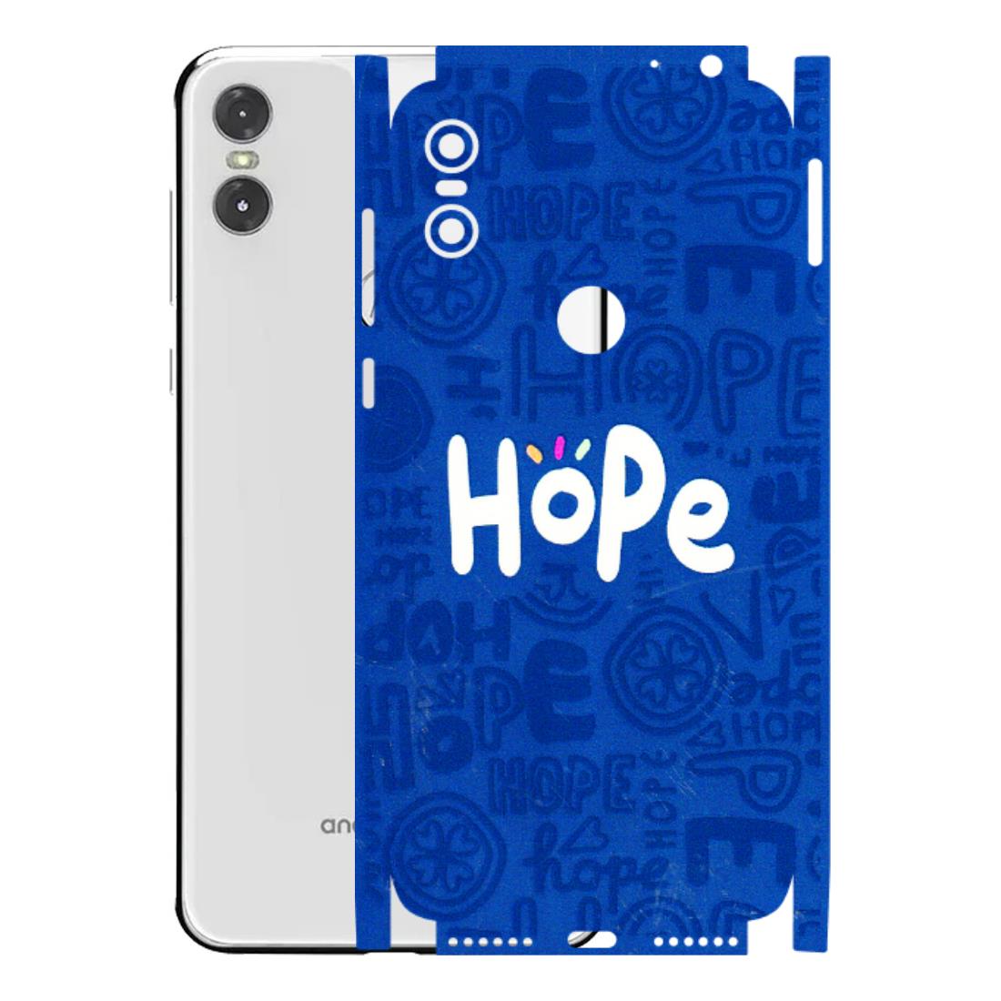 Motorola Phone Skins (All Models) - Hope Doodles Blue - 3D Embossed Finish (L-43) Motorola Moto One