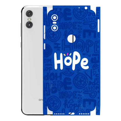 Motorola Phone Skins (All Models) - Hope Doodles Blue - 3D Embossed Finish (L-43) Motorola Moto One