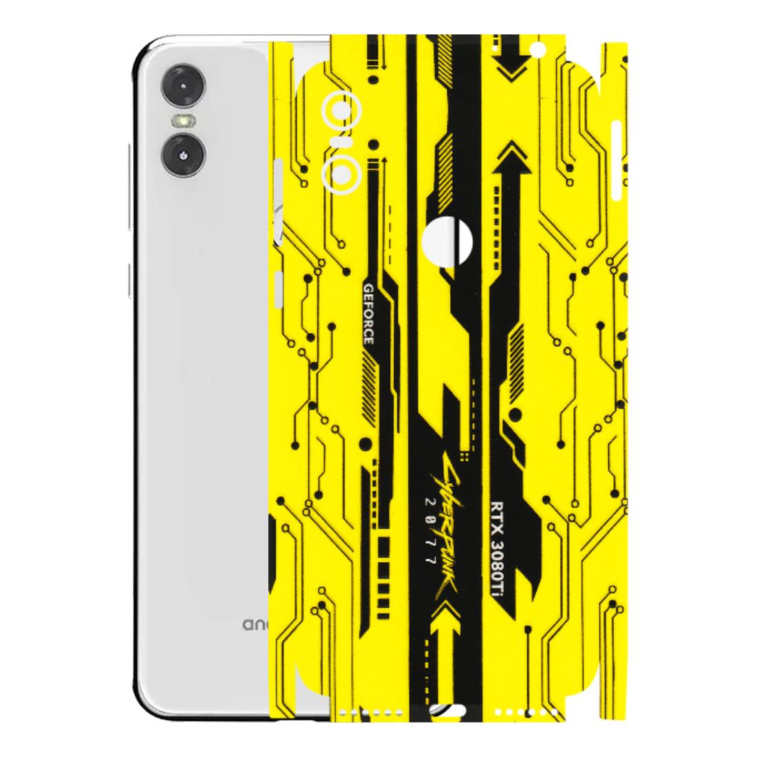 Motorola Phone Skins (All Models) - Yellow Cyberpunk - 3D Embossed Finish (L-93) Motorola Moto One
