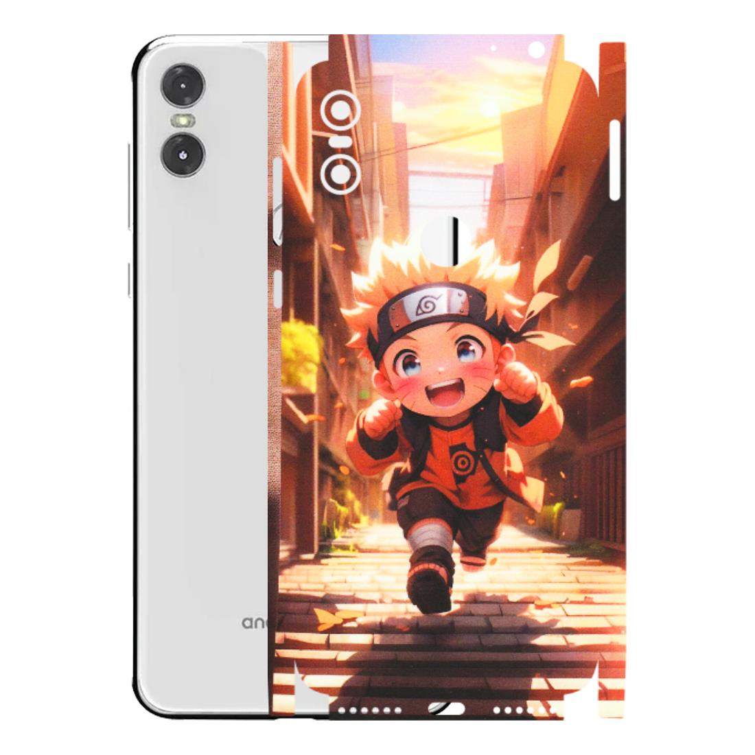 Motorola Phone Skins (All Models) - Naruto Cute Toon Running - Matte Finish (M-04) Motorola Moto One