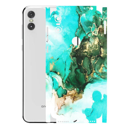 Motorola Phone Skins (All Models) - The Blue Gold Marble - Matte Finish (M-124) Motorola Moto One
