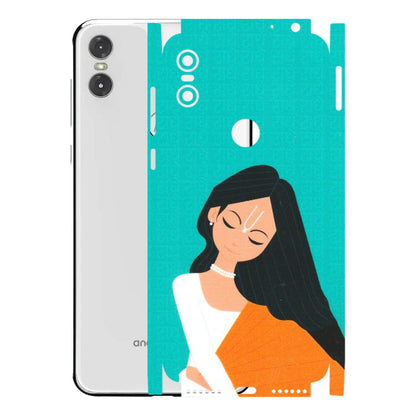 Motorola Phone Skins (All Models) - Radhe Radhe With Hindu Symbol - Matte Finish (M-164) Motorola Moto One