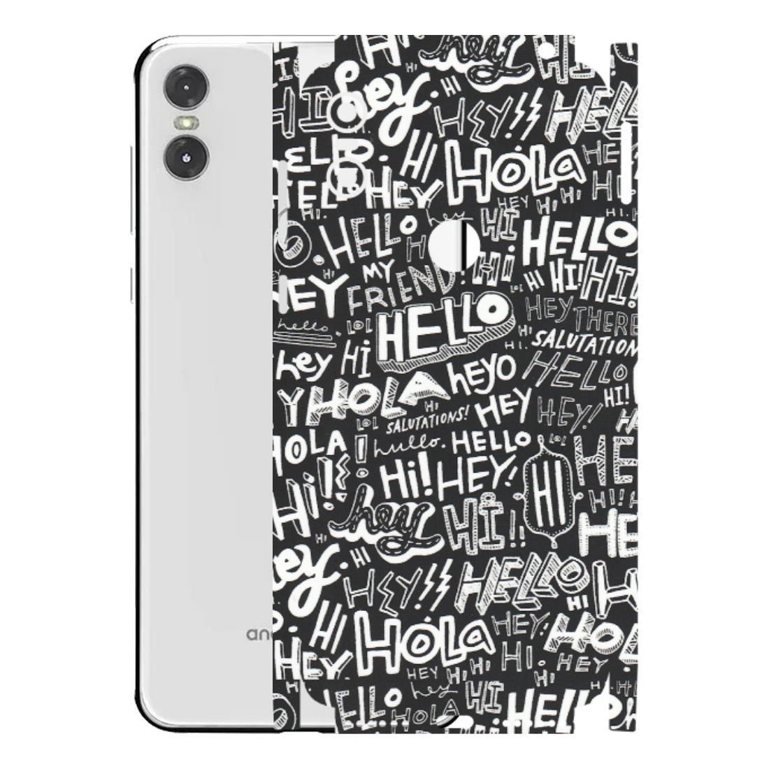 Motorola Phone Skins (All Models) - Hi Hello Doodles - Matte Finish (M-25) Motorola Moto One