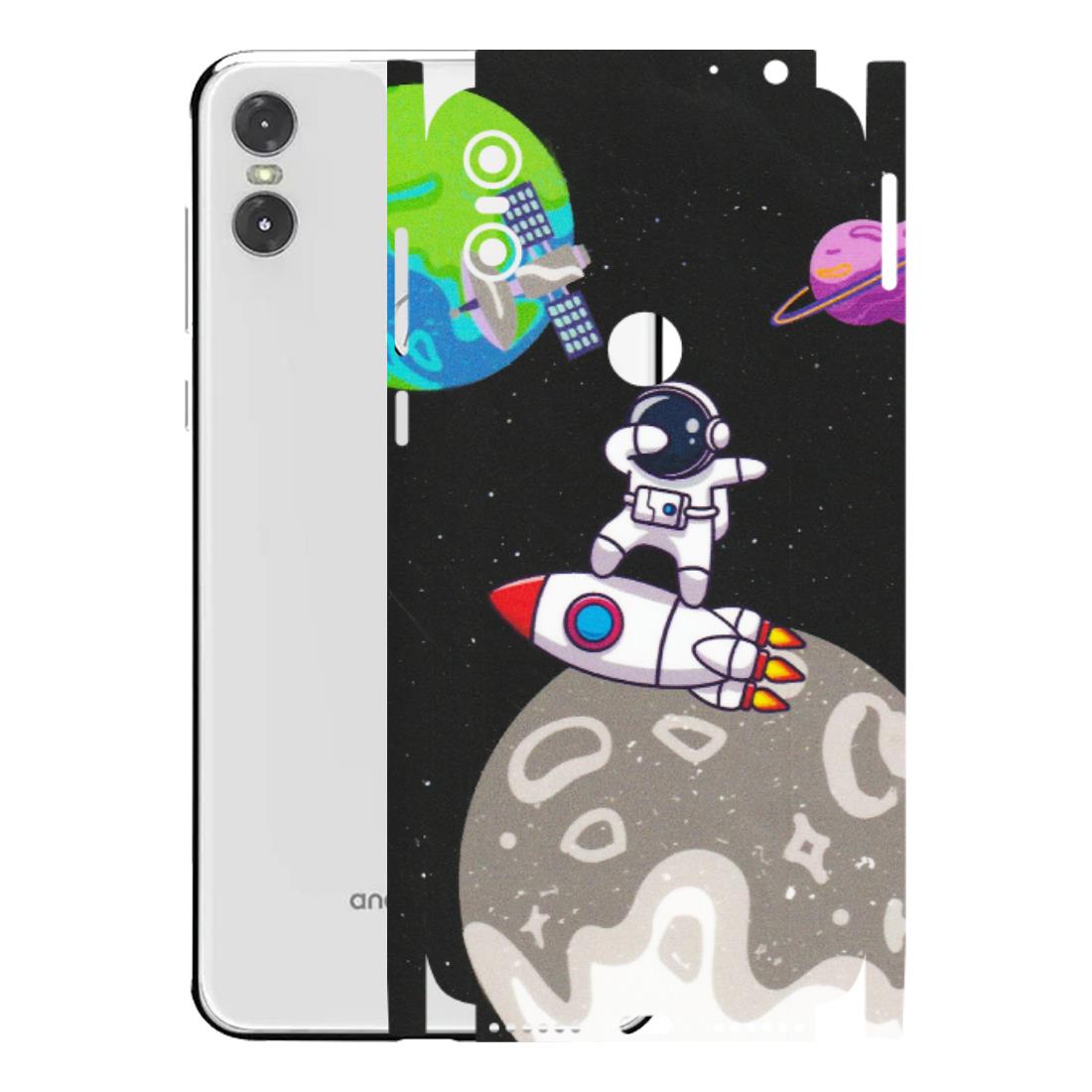 Motorola Phone Skins (All Models) - Astronaut Vibing Toon Running - Matte Finish (M-39) Motorola Moto One