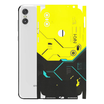 Motorola Phone Skins (All Models) - Black Yellow Technica - Matte Finish (M-53) Motorola Moto One