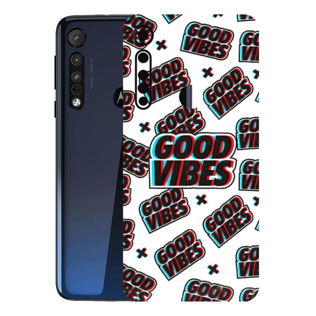 Motorola Phone Skins (All Models) - Good Vibes - 3D Embossed Finish (L-282) Motorola Moto One Macro