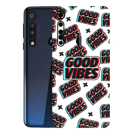 Motorola Phone Skins (All Models) - Good Vibes - 3D Embossed Finish (L-282) Motorola Moto One Macro