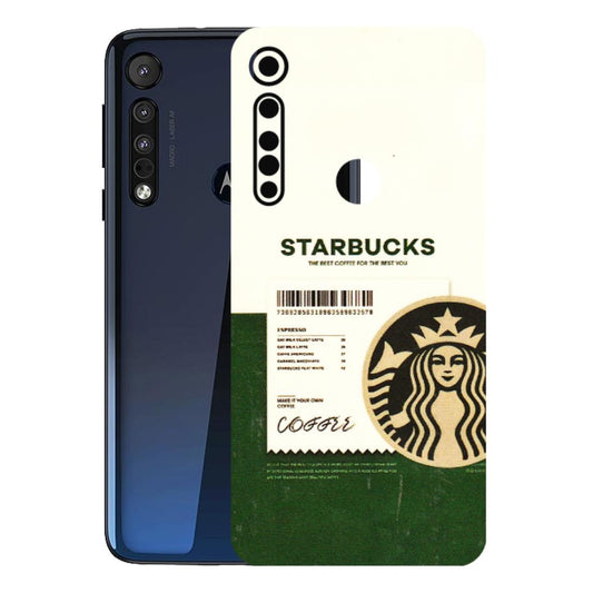 Motorola Phone Skins (All Models) - Starbucks Barcode - 3D Embossed Finish (L-308) Motorola Moto One Macro