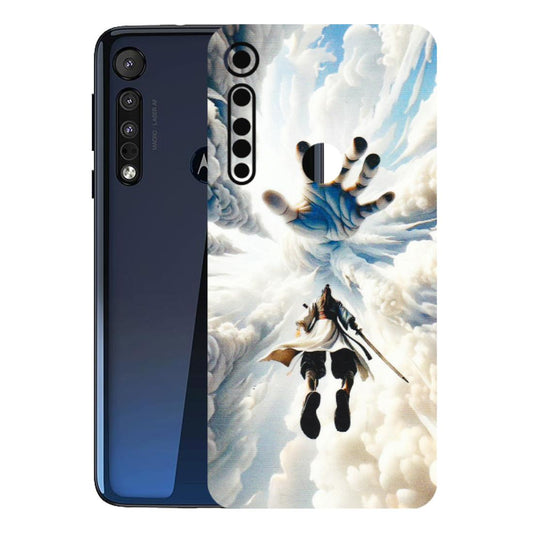 Motorola Phone Skins (All Models) - Big Hand With Monkey King - 3D Embossed Finish (L-323) Motorola Moto One Macro