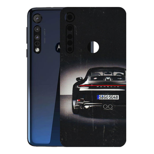 Motorola Phone Skins (All Models) - New Black Porsche GT3 - 3D Embossed Finish (L-327) Motorola Moto One Macro