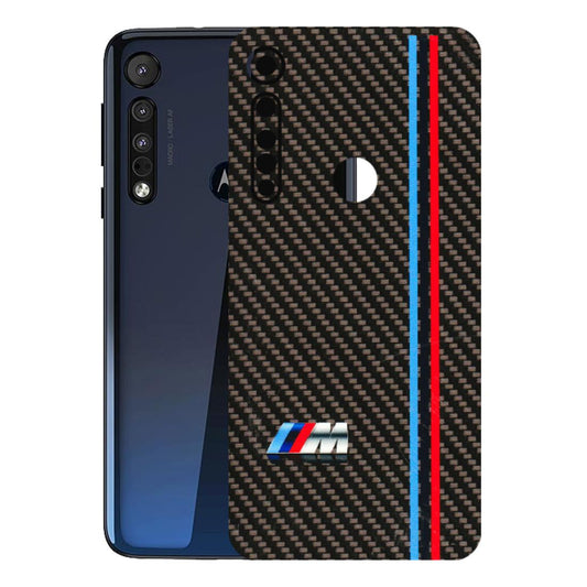 Motorola Phone Skins (All Models) - BM Carbon Fiber Feels - 3D Embossed Finish (L-38) Motorola Moto One Macro
