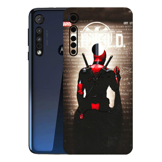 Motorola Phone Skins (All Models) - Deadpool - 3D Embossed Finish (L-56) Motorola Moto One Macro