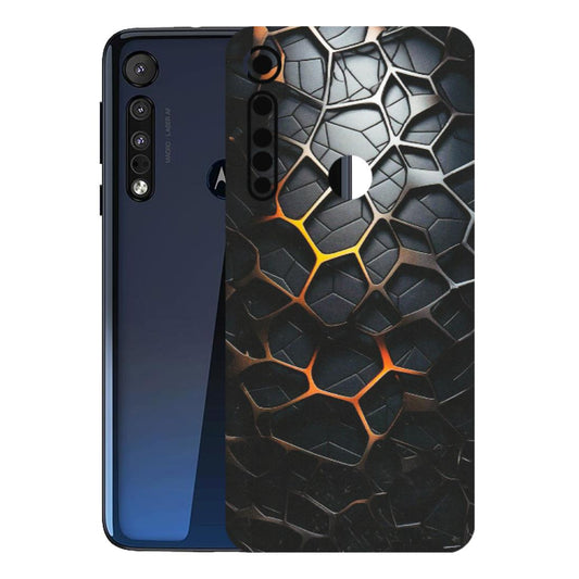 Motorola Phone Skins (All Models) - New Abstract Graphite Tiles - Matte Finish (M-130) Motorola Moto One Macro