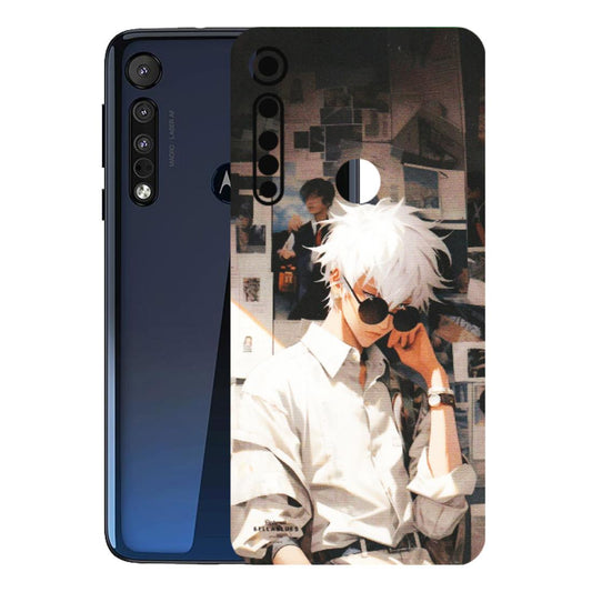 Motorola Phone Skins (All Models) - Gojo Satoru Jujustu Kaisen Anime - Matte Finish (M-156) Motorola Moto One Macro
