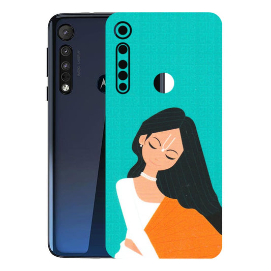 Motorola Phone Skins (All Models) - Radhe Radhe With Hindu Symbol - Matte Finish (M-164) Motorola Moto One Macro