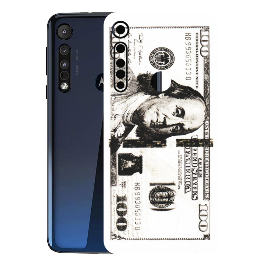 Motorola Phone Skins (All Models) - 100 Dollar Currency - Transparent Finish (T-01) Motorola Moto One Macro