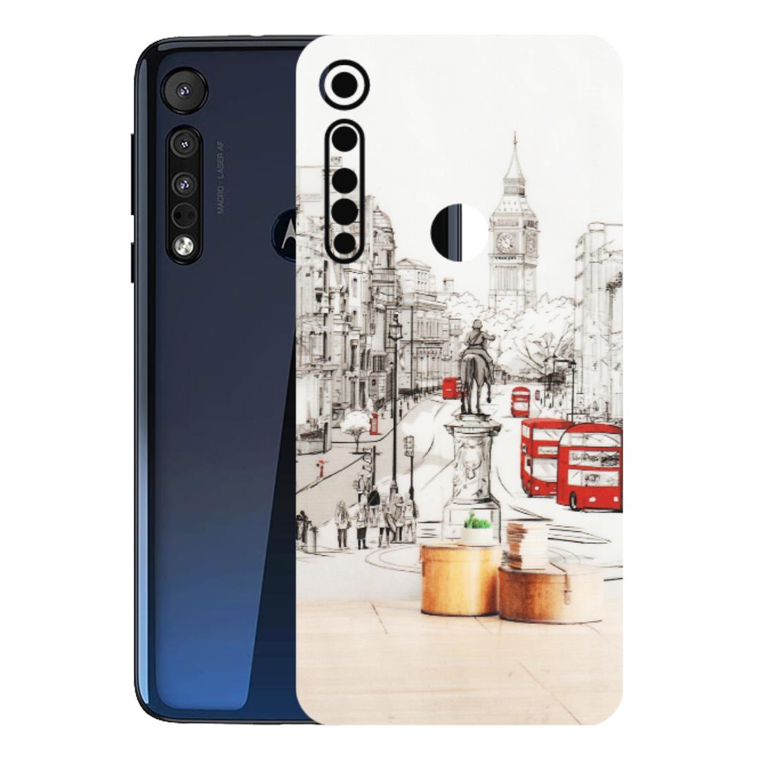 Motorola Phone Skins (All Models) - London Street - Transparent Finish (T-02) Motorola Moto One Macro