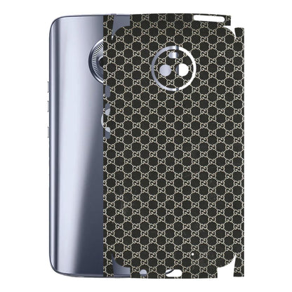Motorola Phone Skins (All Models) - Black G Print - 3D Embossed Finish (L-109) Motorola Moto X4