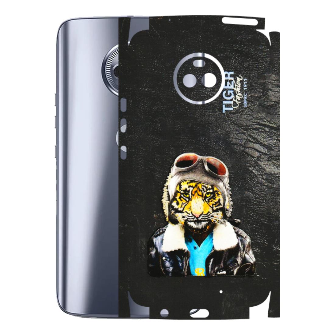 Motorola Phone Skins (All Models) - Rider Tiger - 3D Embossed Finish (L-113) Motorola Moto X4