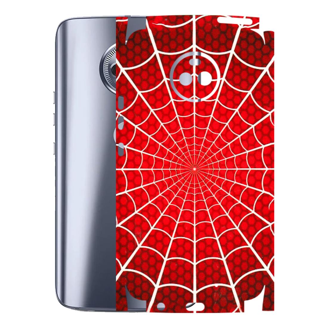 Motorola Phone Skins (All Models) - Classic Spidey Web - 3D Embossed Finish (L-115) Motorola Moto X4