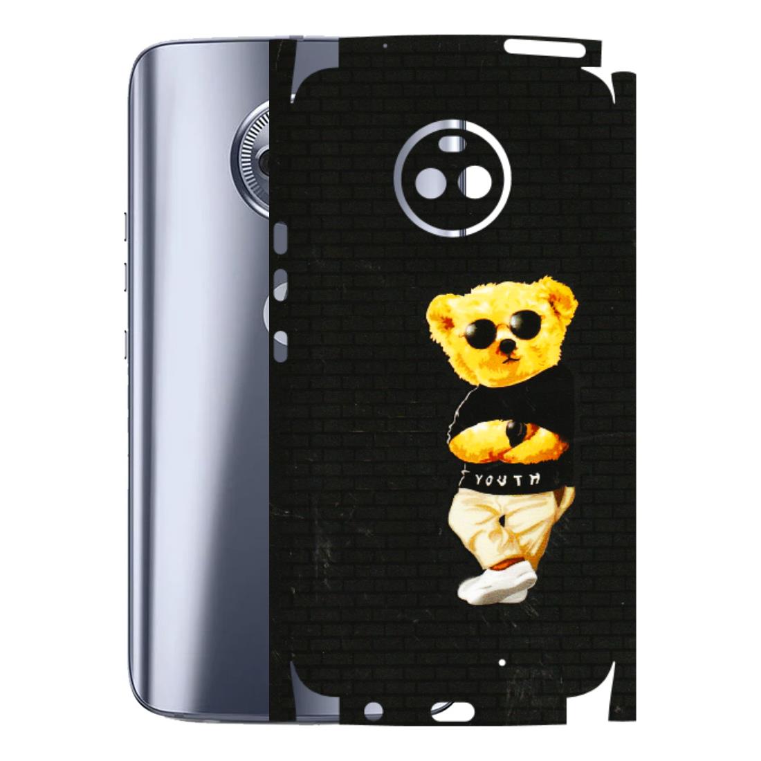 Motorola Phone Skins (All Models) - Classy Teddy Bear - 3D Embossed Finish (L-116) Motorola Moto X4